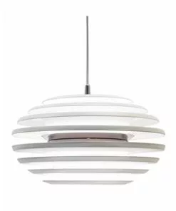 Belid Ellipse Pendel Hvid/Crom Ø40 – 114962