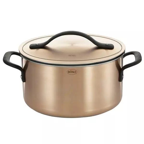 Rösle Chalet Gryde Med Låg Kobber/sort – 5,4 Liter