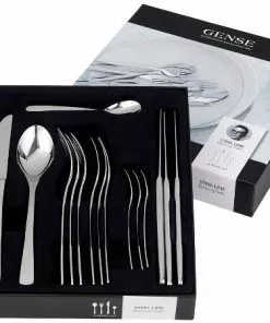 Gense Steel Line Bestiksæt Blank Stål 16 Dele