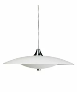 Halo Design – Baroni Pendel – Ø45 Cm – Alutop/Opalhvid