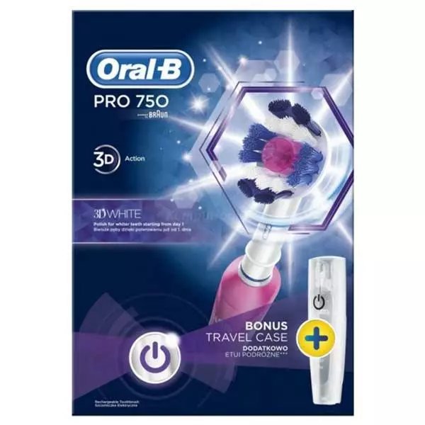Oral B Pro 750 CA Pink Eltandbørste