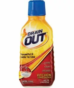 DrainOut Drain Out 16 Oz. Liquid Kitchen Drain Opener