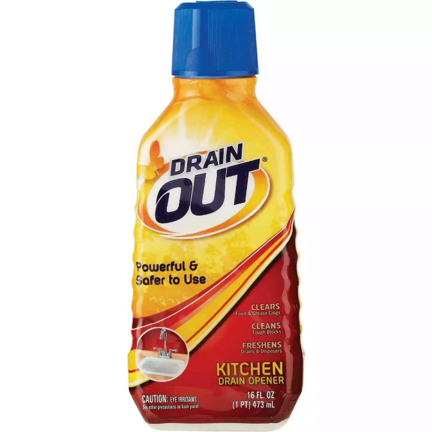 DrainOut Drain Out 16 Oz. Liquid Kitchen Drain Opener