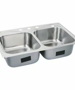 Sterling Southhaven Double Bowl 33 In. X 22 In. X 8 In. Deep Stainless Steel Kitchen Sink