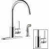 Peerless Apex Single Handle Lever Kitchen Faucet With Side Spray, Chrome