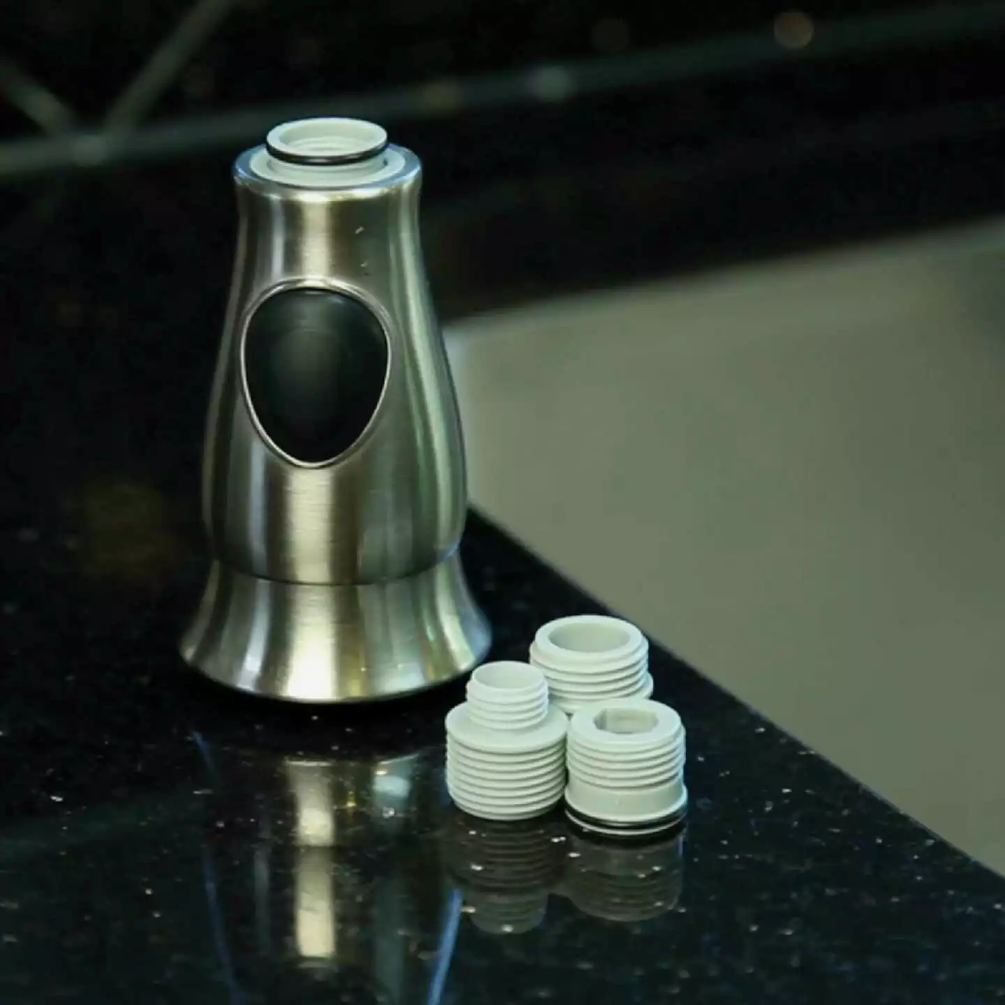 Danco Smart Spray 1.5 GPM Stainless Steel Kitchen Faucet Replacement Pull Down Spray Head - Image 4