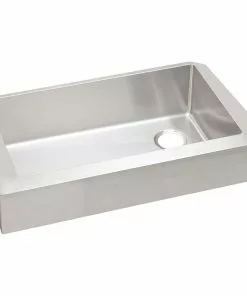 Elkay Crosstown Single Bowl 35-7/8 In. X 20-1/4 In. X 9 In. Deep Stainless Steel Farmhouse Kitchen Sink, Undermount