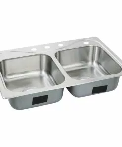 Sterling Southhaven Double Bowl 33 In. X 22 In. X 7 In. Deep Stainless Steel Kitchen Sink