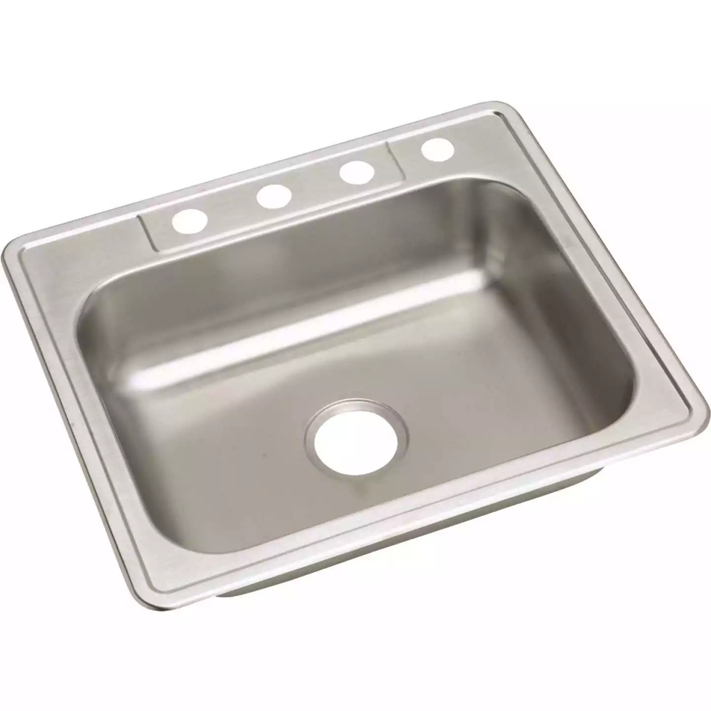 Elkay Single Bowl 25 In. X 22 In. X 6 In. Deep Stainless Steel Kitchen Sink