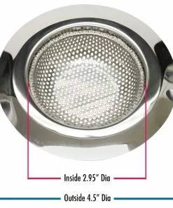 Do It Best 4-1/2 In. Stainless Steel Kitchen Sink Strainer Cup (2-Pack)