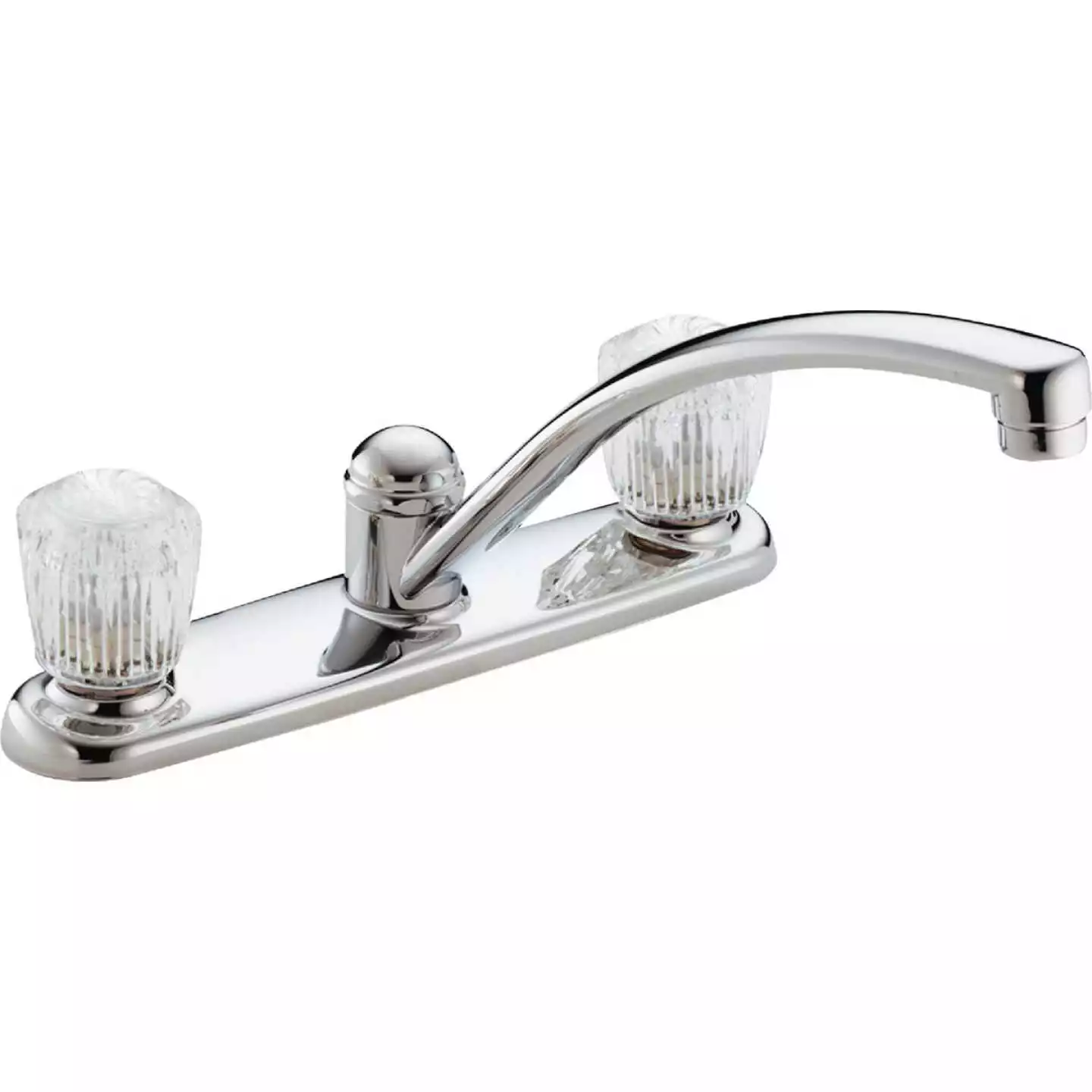 Delta Classic Series Dual Handle Knob Kitchen Faucet, Chrome