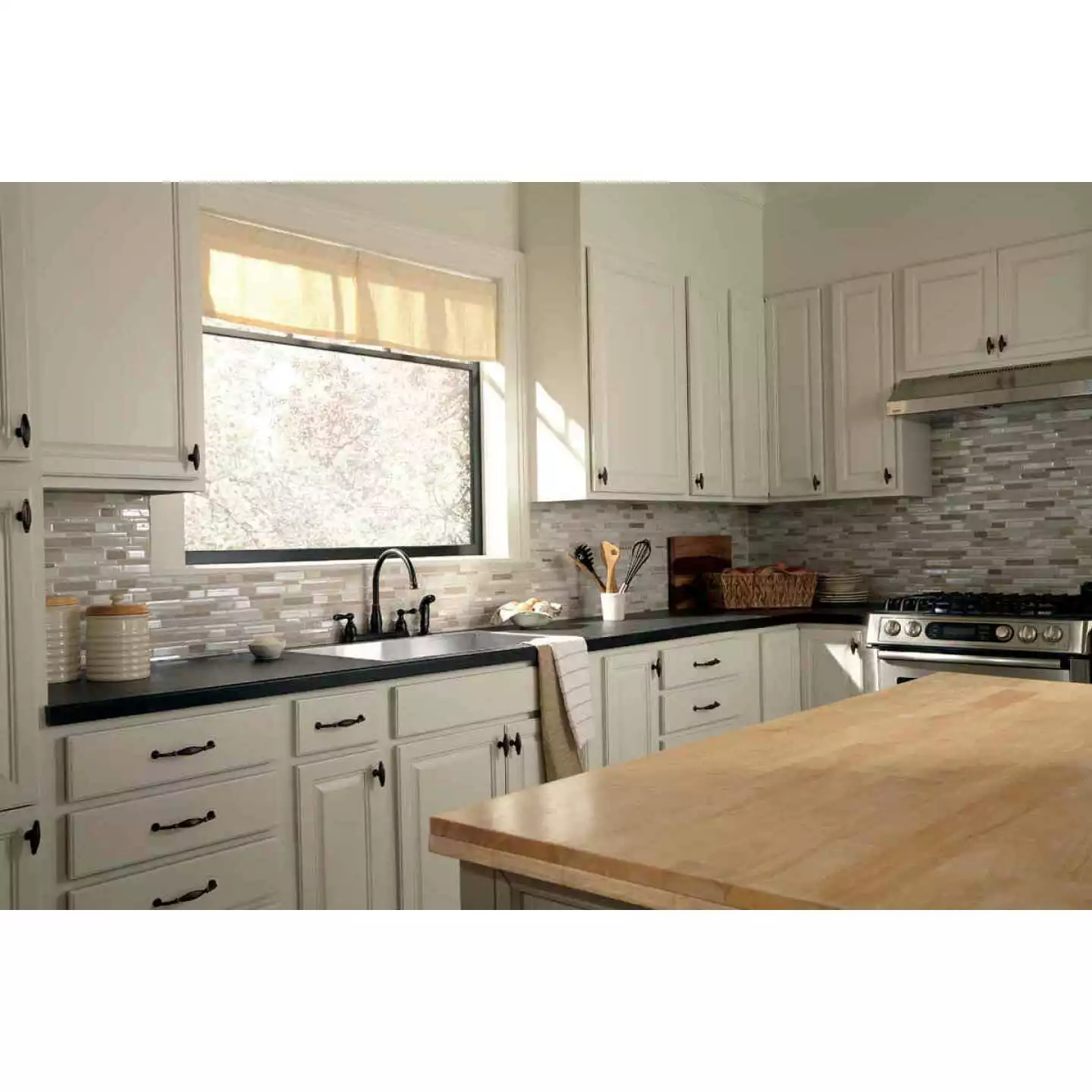 Delta Windemere Dual Handle Lever Kitchen Faucet With Side Spray, Oil-Rubbed Bronze - Billede 2