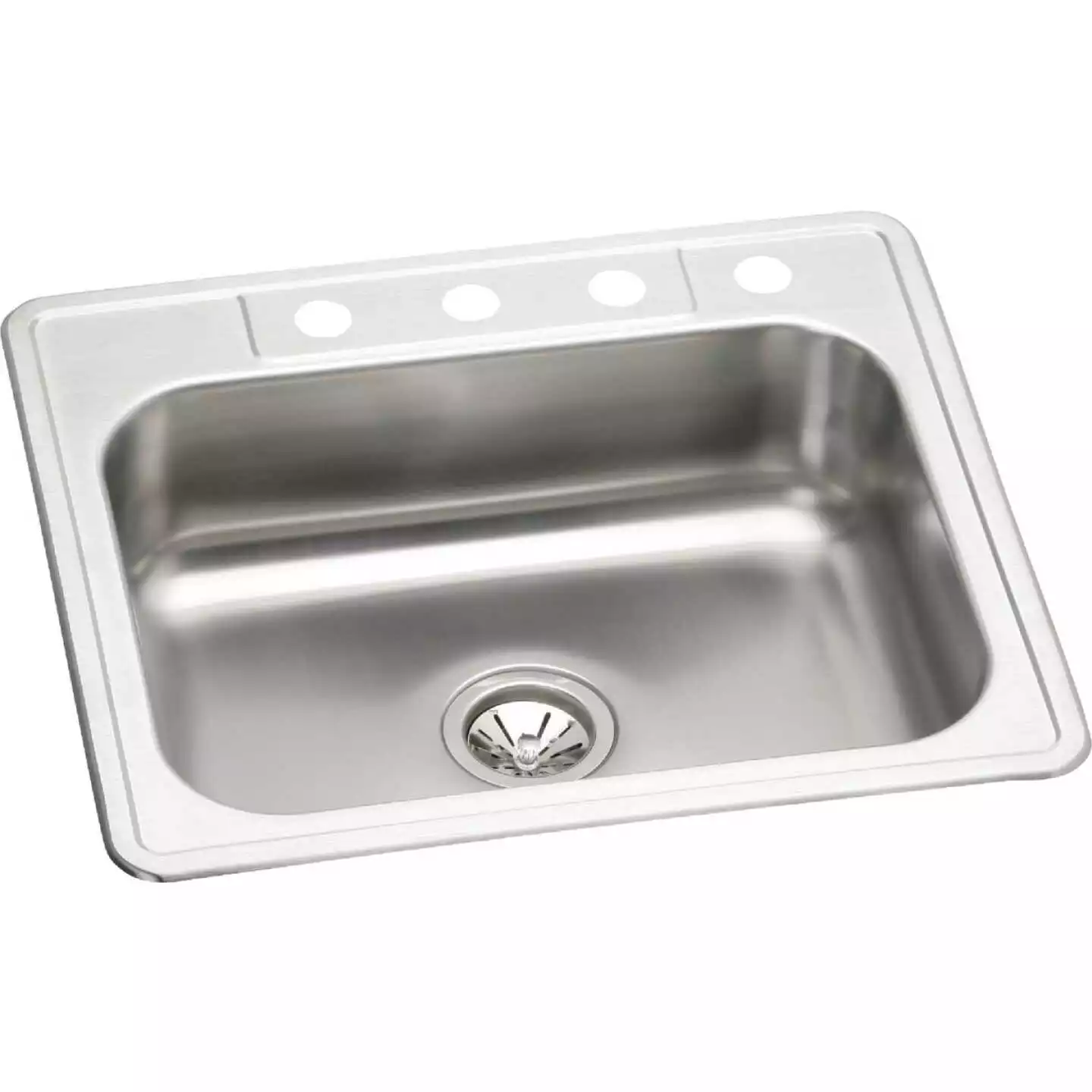 Elkay Single Bowl 25 In. X 22 In. X 7 In. Deep Stainless Steel Kitchen Sink