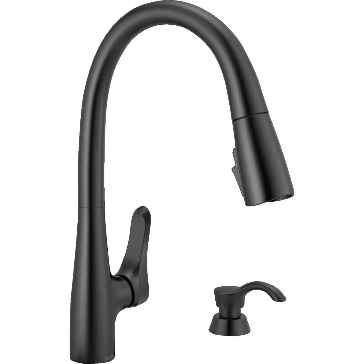 Delta Dunsley Single Handle Pull-Down Kitchen Faucet, Matte Black