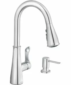 Moen Hadley Single Handle Pull-Down Kitchen Faucet, Chrome