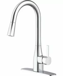 Home Impressions Single Handle Pull-Down Kitchen Faucet, Chrome