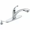 Delta Signature Single Handle Lever Pull-Out Kitchen Faucet With Soap Dispenser, Chrome