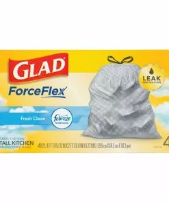 Glad® Glad Febreze 13 Gal. Fresh Scent Tall Kitchen White Trash Bag (40-Count)