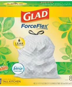 Glad® Glad Febreze 13 Gal. Gain Tall Kitchen White Trash Bag (80-Count)