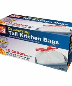 Do It Best 13 Gal. Lavender Scent Tall Kitchen White Trash Bag (20-Count)