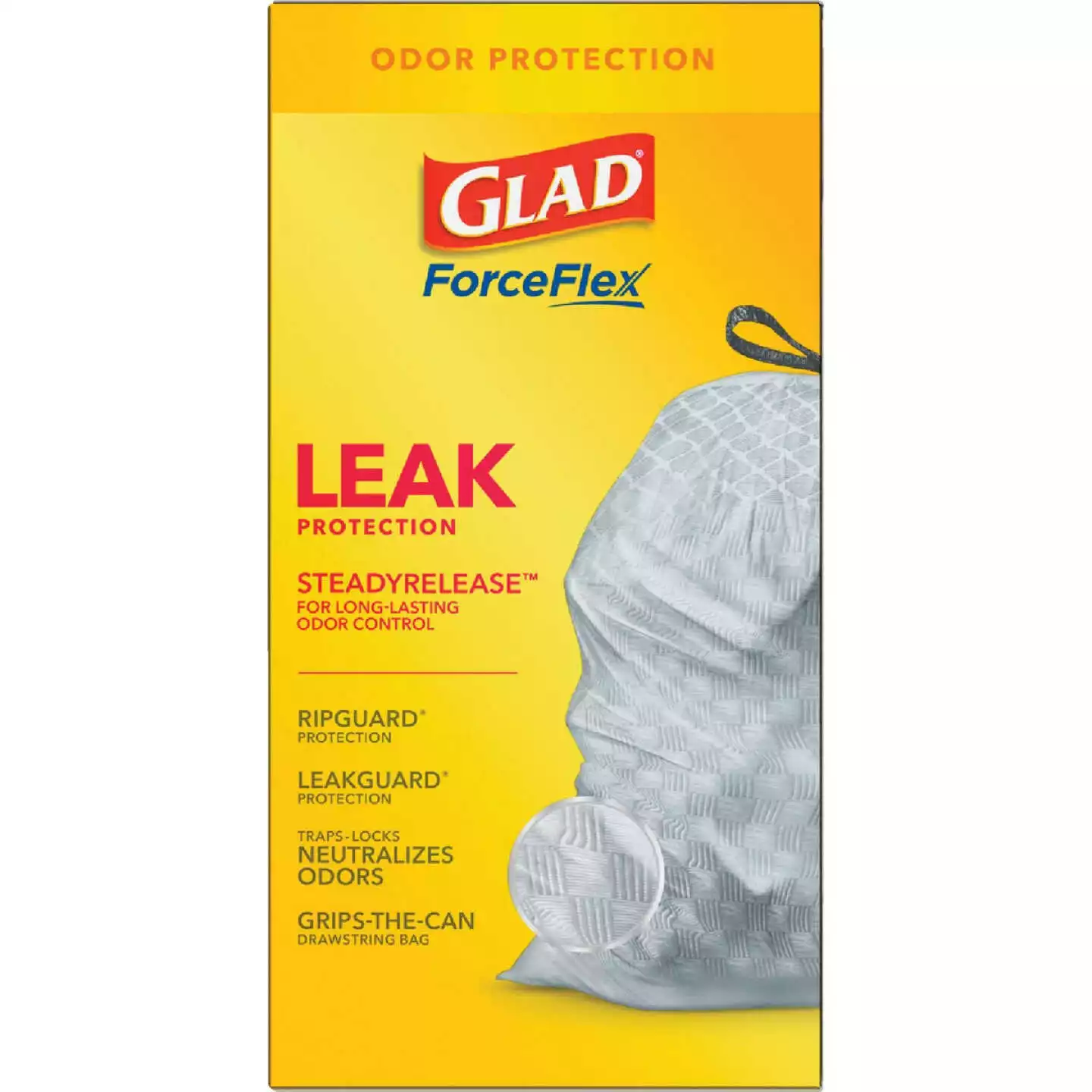 Glad® Glad ForceFlex Plus 13 Gal. Tall Kitchen White Trash Bag (40-Count) - Billede 7