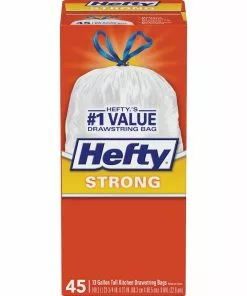 Hefty® Hefty 13 Gal. Tall Kitchen White Trash Bag (45-Count)