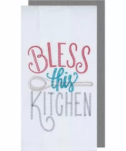 Kay Dee Designs Bless This Kitchen Embroidered Kitchen Towel (2-Pack)