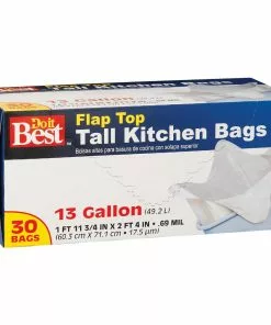 Do It Best 13 Gal. Tall Kitchen White Trash Bag (30-Count)