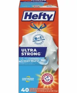 Hefty® Hefty Ultra Strong 13 Gal. Clean Burst Tall Kitchen White Trash Bag (40-Count)