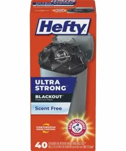 Hefty® Hefty BlackOut 13 Gal. Tall Kitchen Black Trash Bag (40-Count)